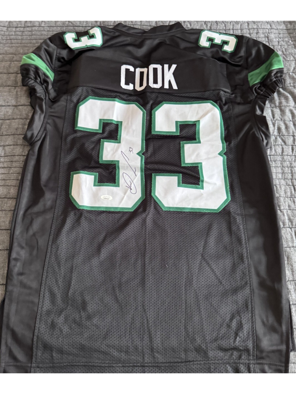 Signed Dalvin Cook Jersey NFL New York Jets Autograph JSA COA Pseudo Game RARE